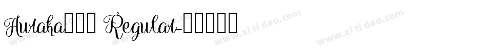 Auraka方黑檀 Regular字体转换